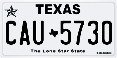 TX license plate CAU5730