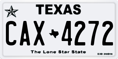 TX license plate CAX4272