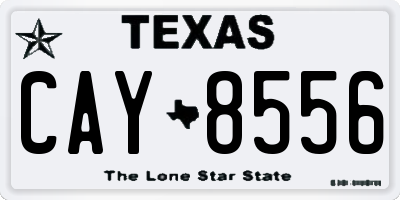 TX license plate CAY8556