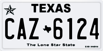 TX license plate CAZ6124