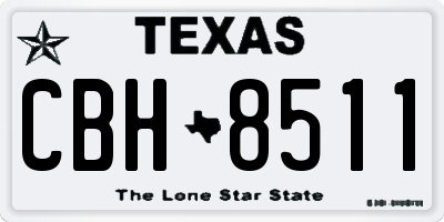 TX license plate CBH8511