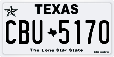 TX license plate CBU5170