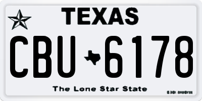 TX license plate CBU6178