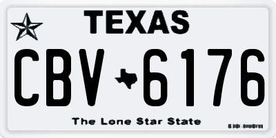 TX license plate CBV6176