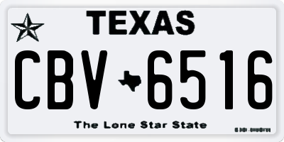 TX license plate CBV6516