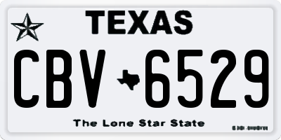 TX license plate CBV6529