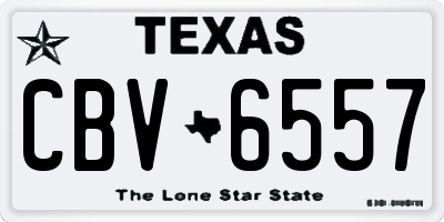 TX license plate CBV6557