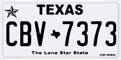 TX license plate CBV7373