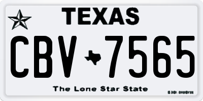 TX license plate CBV7565