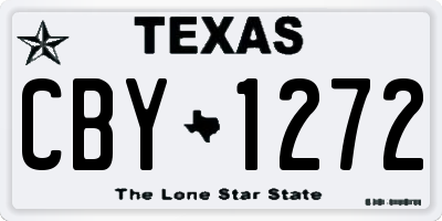 TX license plate CBY1272