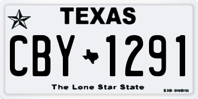 TX license plate CBY1291