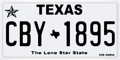 TX license plate CBY1895