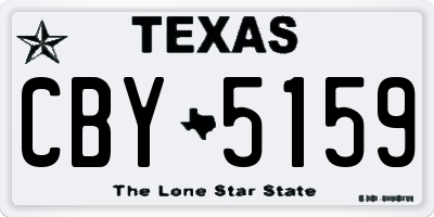 TX license plate CBY5159