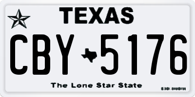 TX license plate CBY5176