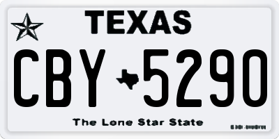 TX license plate CBY5290