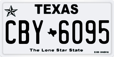 TX license plate CBY6095