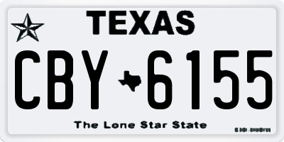 TX license plate CBY6155