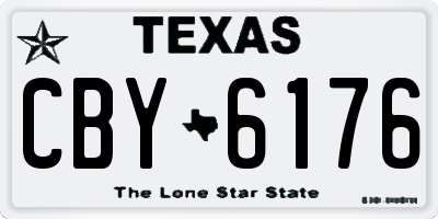 TX license plate CBY6176