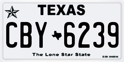 TX license plate CBY6239