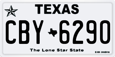TX license plate CBY6290