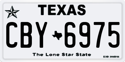 TX license plate CBY6975