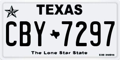 TX license plate CBY7297