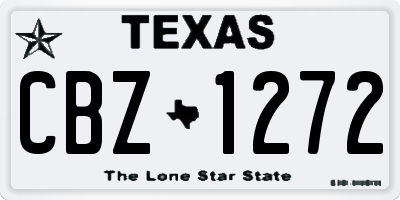 TX license plate CBZ1272