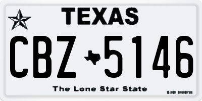 TX license plate CBZ5146