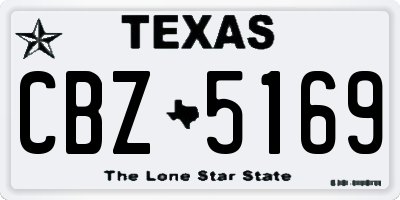 TX license plate CBZ5169