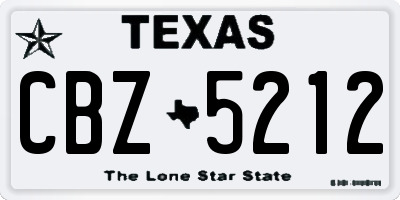 TX license plate CBZ5212
