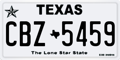 TX license plate CBZ5459