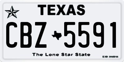 TX license plate CBZ5591