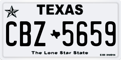 TX license plate CBZ5659