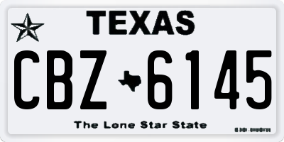 TX license plate CBZ6145