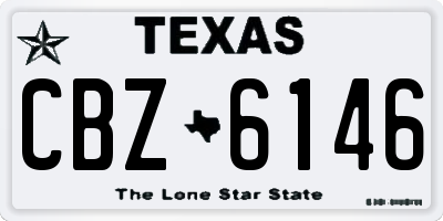 TX license plate CBZ6146