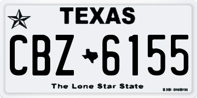 TX license plate CBZ6155
