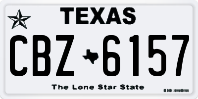 TX license plate CBZ6157