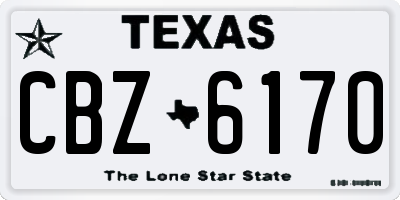 TX license plate CBZ6170
