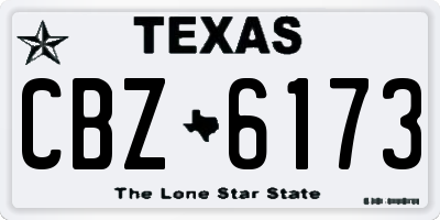 TX license plate CBZ6173