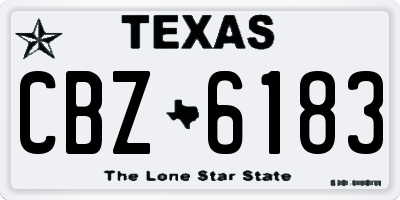 TX license plate CBZ6183