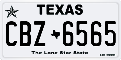 TX license plate CBZ6565