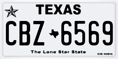 TX license plate CBZ6569