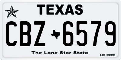 TX license plate CBZ6579