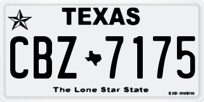 TX license plate CBZ7175