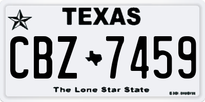 TX license plate CBZ7459