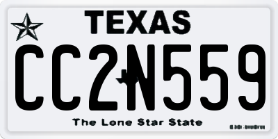 TX license plate CC2N559