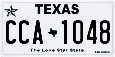 TX license plate CCA1048