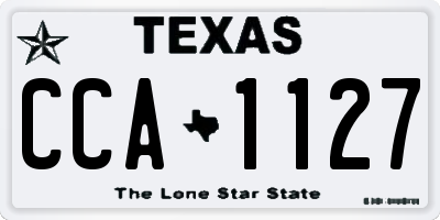 TX license plate CCA1127