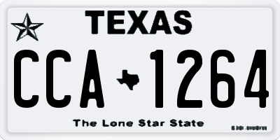 TX license plate CCA1264