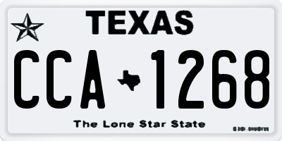 TX license plate CCA1268